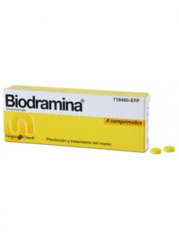 Biodramina 50 Mg 4 Comprimidos